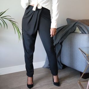 Pleated Front High Waisted Pant